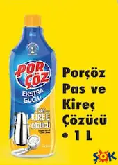 PORÇÖZ PAS VE KİREÇ ÇÖZÜCÜ 1 L PORÇÖZ PAS VE KİREÇ ÇÖZÜCÜ 1 L